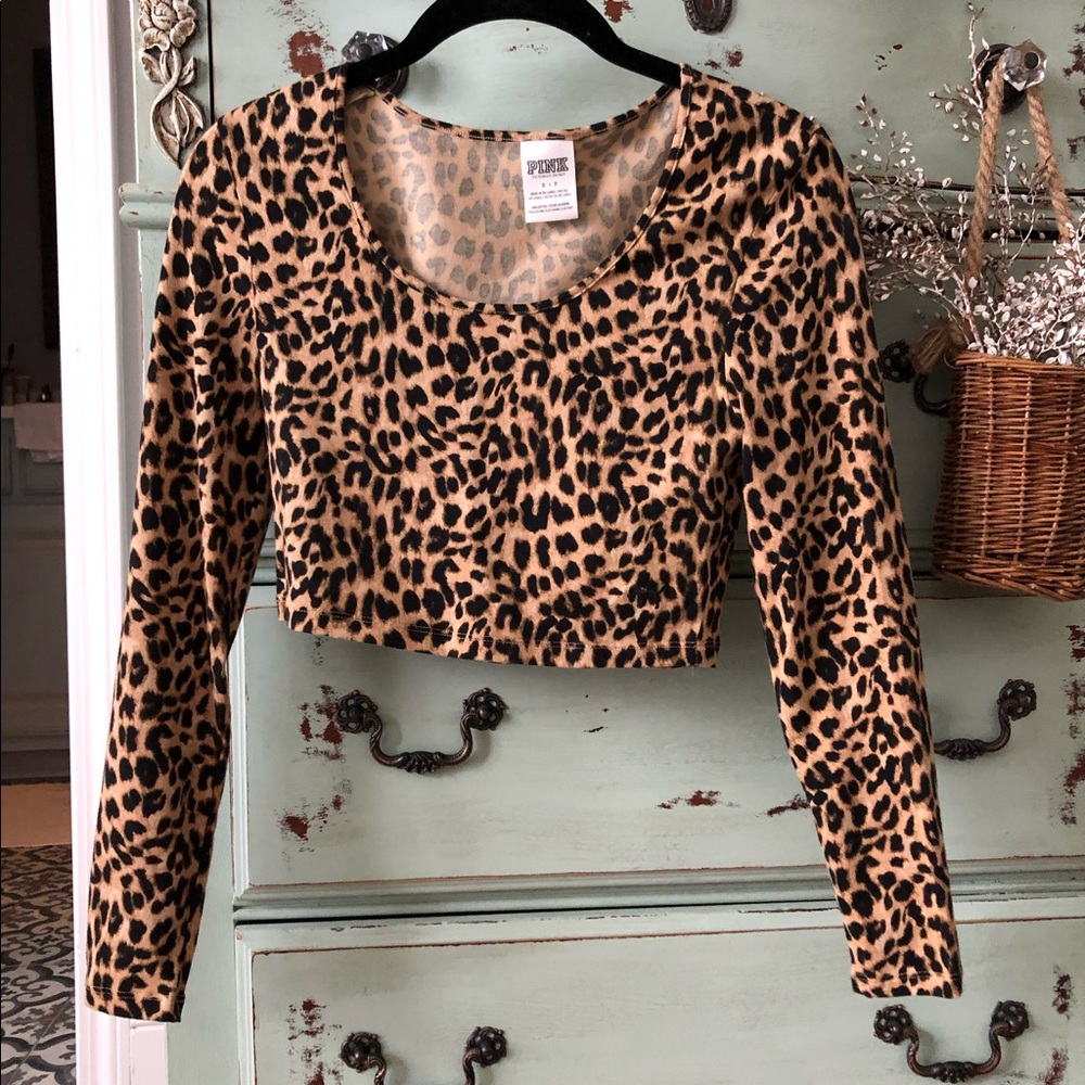 Vintage Leopard Crop Top
